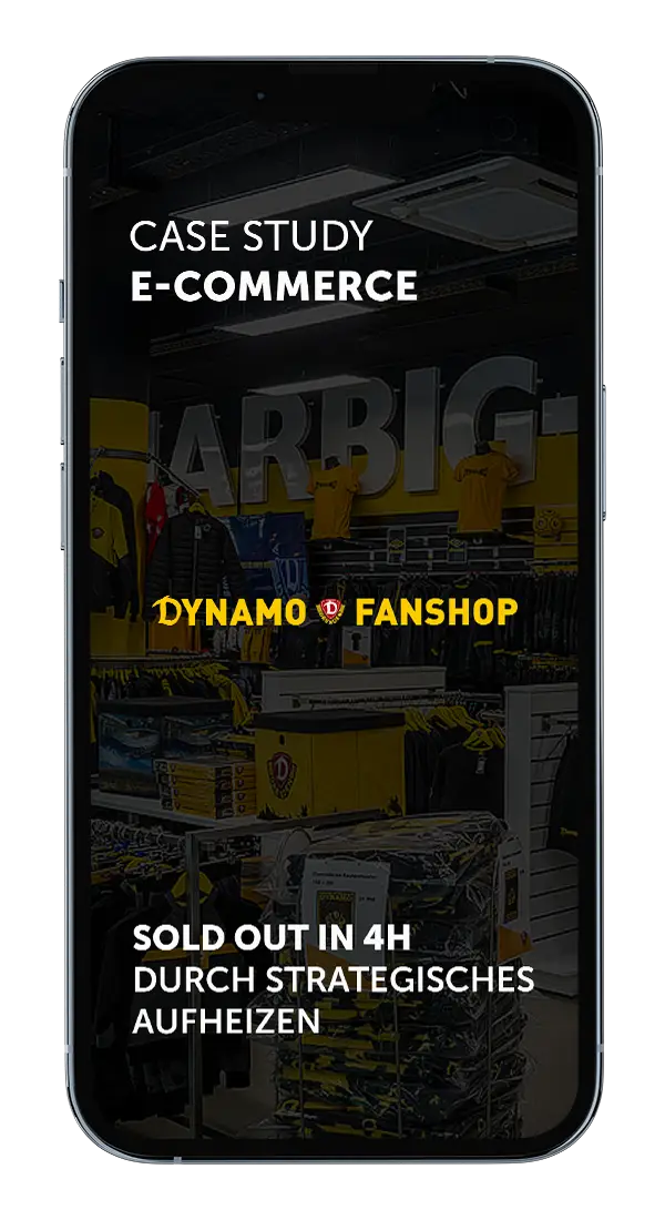 adsbe Case Study e-commerce für Dynamo Dresden Fanshop